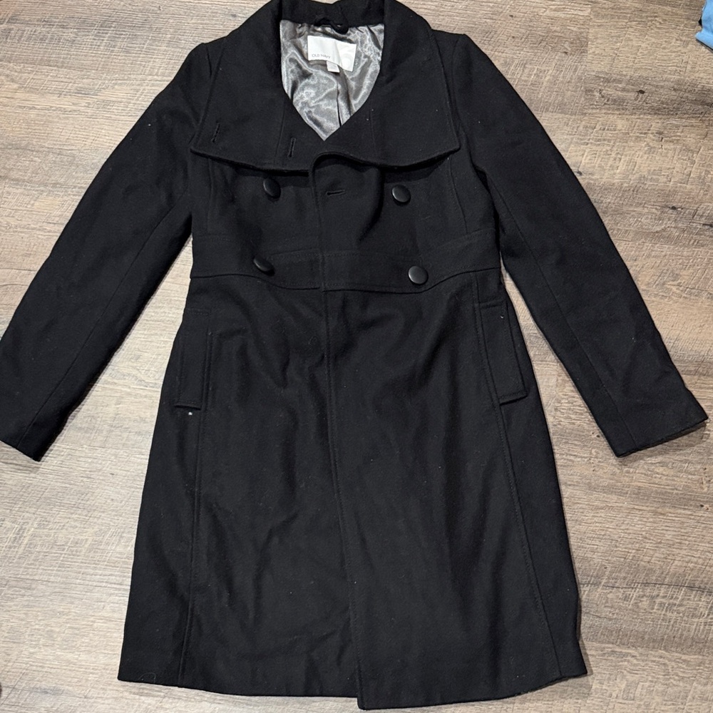 Old Navy Black and Silver Coat